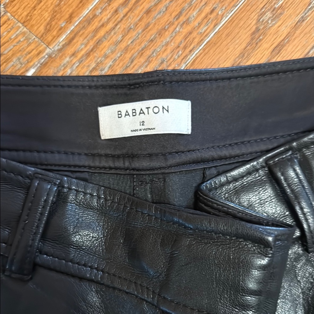 Aritzia Black Leather Pants - Picture 4 of 10